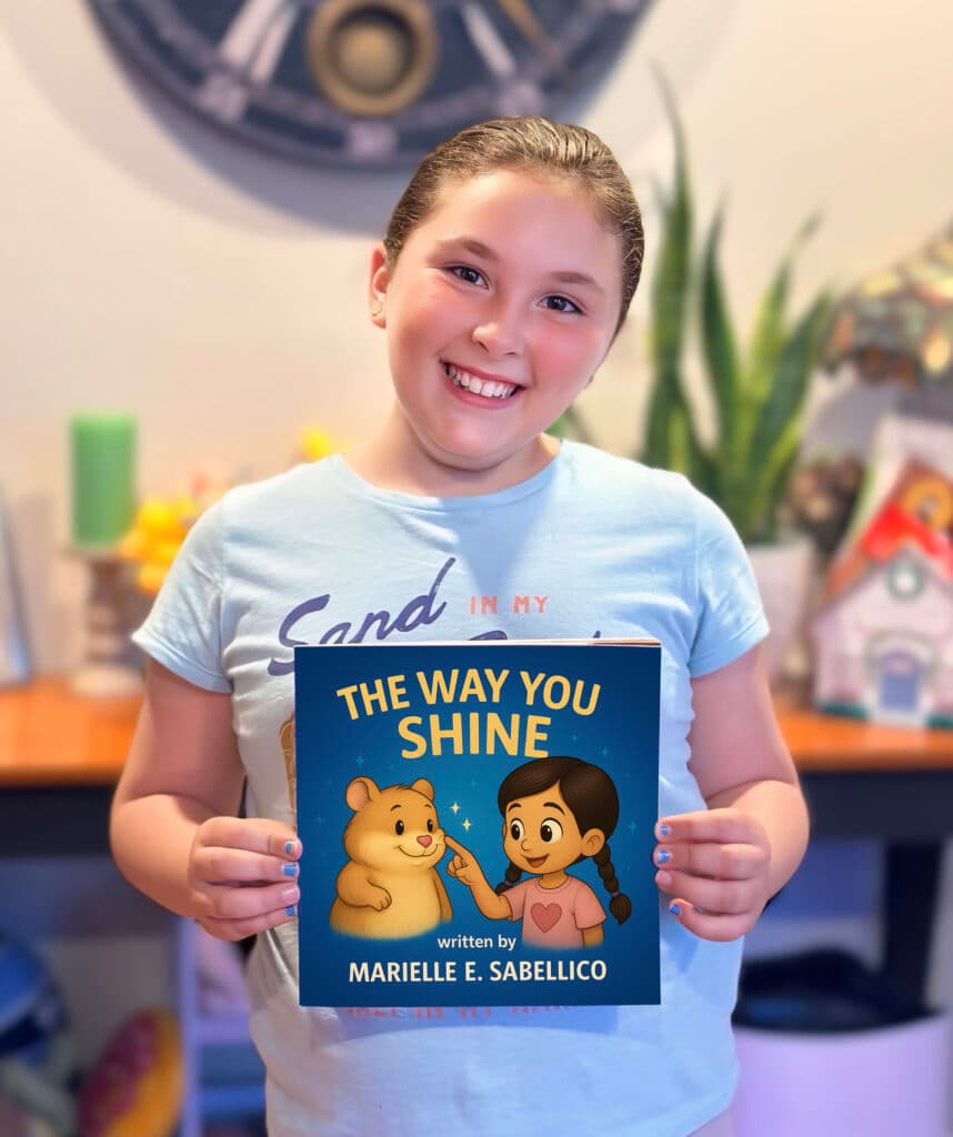 Marielle Sabellico holding The Way You Shine